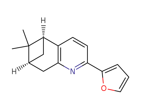 Molecular Structure of 821799-03-5 (5,7-Methanoquinoline, 2-(2-furanyl)-5,6,7,8-tetrahydro-6,6-dimethyl-,
(5S,7S)-)