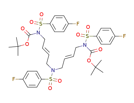 14-Oxa-2,7,12-triazahexadeca-4,9-dienoic acid,
2,7,12-tris[(4-fluorophenyl)sulfonyl]-15,15-dimethyl-13-oxo-,
1,1-dimethylethyl ester, (4E,9E)-
