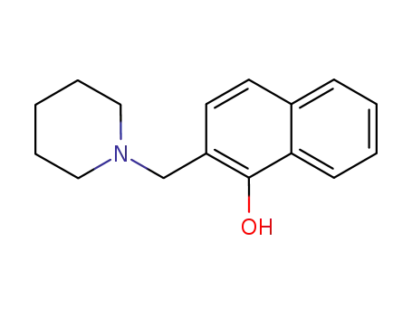 Molecular Structure of 6638-91-1 (2-(PIPERIDINOMETHYL)-1-NAPHTHOL)