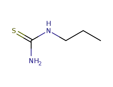 Molecular Structure of 927-67-3 (N-PROPYLTHIOUREA)