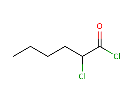 Molecular Structure of 43056-19-5 (Hexanoyl chloride, 2-chloro-)