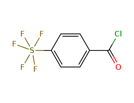 Molecular Structure of 197384-98-8 (4-(PENTAFLUOROSULFANYL)BENZOYL CHLORIDE)