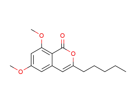 1H-2-Benzopyran-1-one, 6,8-dimethoxy-3-pentyl-