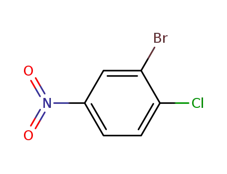 Molecular Structure of 16588-26-4 (3-BROMO-4-CHLORONITROBENZENE)