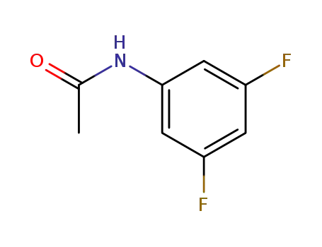 Molecular Structure of 404-01-3 (3',5'-DIFLUOROACETANILIDE)