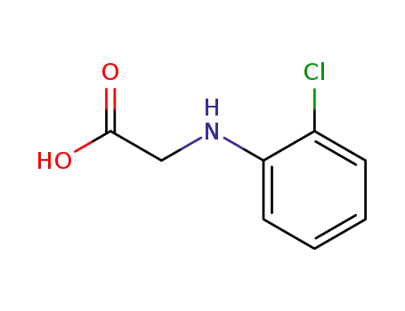 Molecular Structure of 6961-49-5 (2-[(2-chlorophenyl)amino]acetic acid)