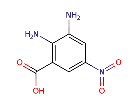 Molecular Structure of 98279-87-9 (2,3-Diamino-5-nitrobenzoic acid)