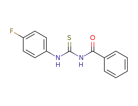Molecular Structure of 399-07-5 (N-[(4-fluorophenyl)carbamothioyl]benzamide)