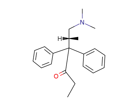 Molecular Structure of 26594-41-2 ((5R)-6-(dimethylamino)-5-methyl-4,4-diphenylhexan-3-one)