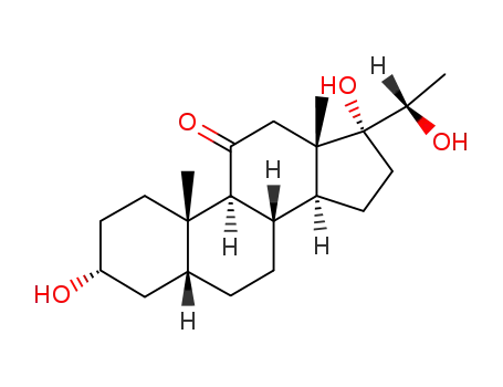 Molecular Structure of 603-99-6 (11-Keto-pregnanetriol)