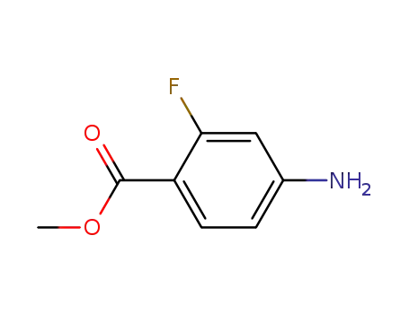 Molecular Structure of 73792-08-2 (METHYL 4-AMINO-2-FLUOROBENZOATE)