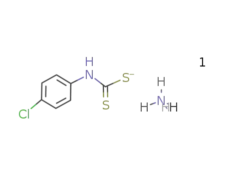 Molecular Structure of 1197-56-4 (Carbamodithioic acid, (4-chlorophenyl)-, monoammonium salt)