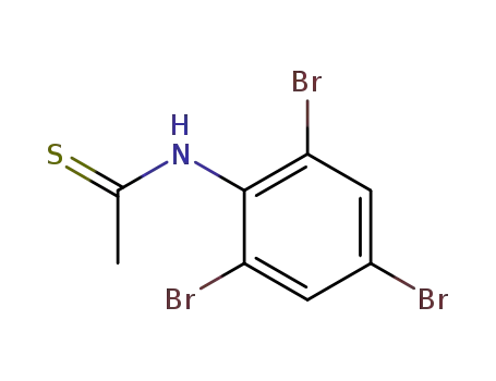 Molecular Structure of 113570-96-0 (Ethanethioamide, N-(2,4,6-tribromophenyl)-)