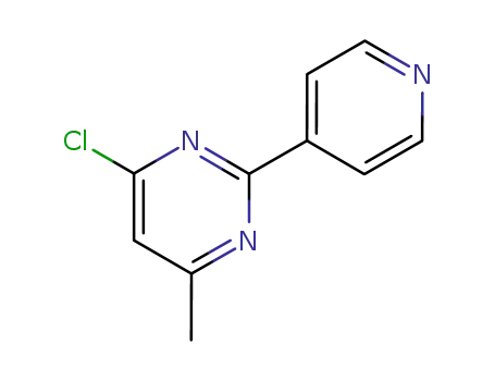 Molecular Structure of 61310-33-6 (4-CHLORO-2-(4-PYRIDYL)-6-METHYL PYRIMIDINE)