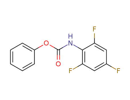 Molecular Structure of 124885-24-1 (Carbamic acid, (2,4,6-trifluorophenyl)-, phenyl ester)