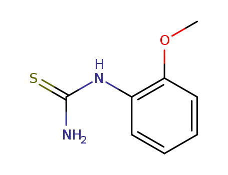 Molecular Structure of 1516-37-6 ((2-Methoxyphenyl)thiourea)