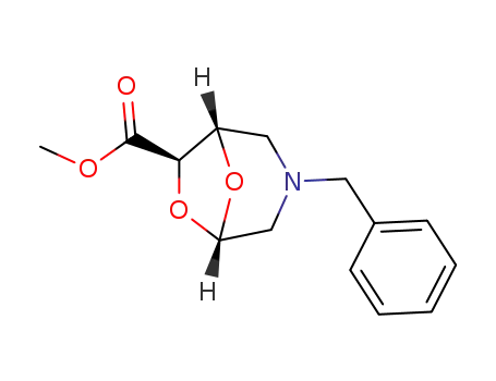 6,8-Dioxa-3-azabicyclo[3.2.1]octane-7-carboxylic acid,
3-(phenylmethyl)-, methyl ester, (1S,5S,7R)-