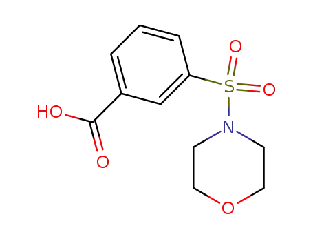 Molecular Structure of 299181-75-2 (3-(MORPHOLINE-4-SULFONYL)-BENZOIC ACID)
