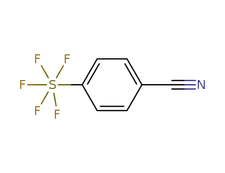 Molecular Structure of 401892-85-1 (4-(PENTAFLUOROTHIO)BENZONITRILE)