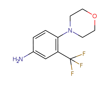 Molecular Structure of 105316-06-1 (4-Morpholino-3-(trifluoromethyl)benzenamine)