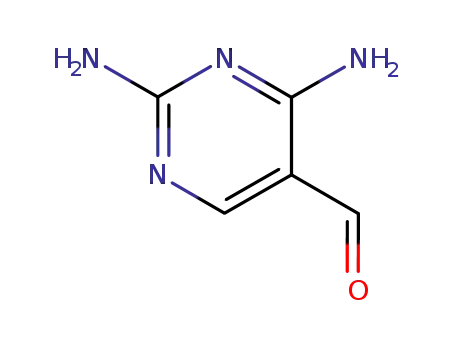 Molecular Structure of 20781-06-0 (2,4-DIAMINO-PYRIMIDINE-5-CARBALDEHYDE)