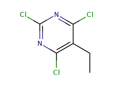 Molecular Structure of 1780-38-7 (Pyrimidine, 2,4,6-trichloro-5-ethyl-)