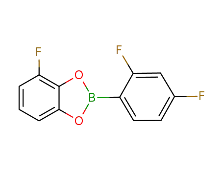 Molecular Structure of 365458-32-8 (1,3,2-Benzodioxaborole, 2-(2,4-difluorophenyl)-4-fluoro-)