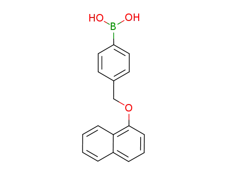 Molecular Structure of 871125-78-9 (4-((1-NAPHTHYLOXY)METHYL)PHENYLBORONIC &)