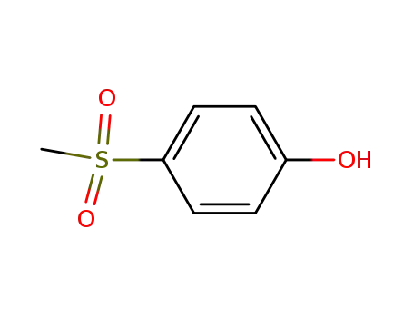Molecular Structure of 14763-60-1 (4-Methylsulfonylphenol)