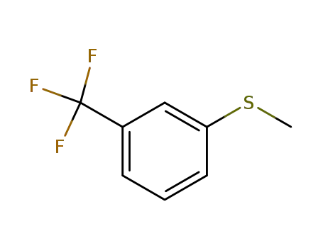 Molecular Structure of 328-98-3 (1-(Methylthio)-3-(trifluoroMethyl)benzene)