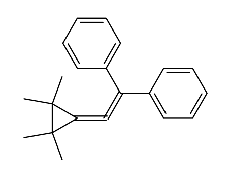 Benzene, 1,1'-[(tetramethylcyclopropylidene)ethenylidene]bis-