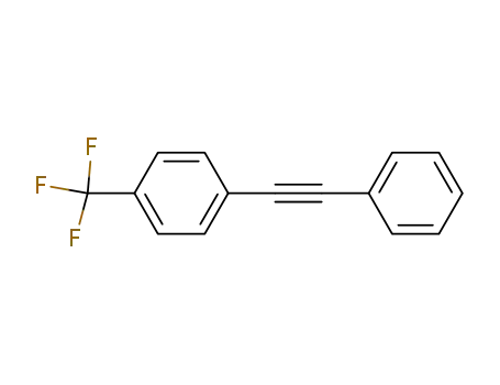 Molecular Structure of 370-99-0 (Benzene, 1-(phenylethynyl)-4-(trifluoromethyl)-)
