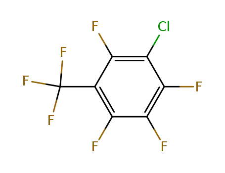 Molecular Structure of 4284-09-7 (3-CHLORO-2,4,5,6-TETRAFLUOROBENZOTRIFLUORIDE)