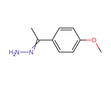 Molecular Structure of 6310-14-1 ((Z)-1-(4-methoxyphenyl)ethylidenehydrazine)