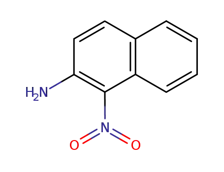 Molecular Structure of 606-57-5 (1-nitro-2-naphthylamine)