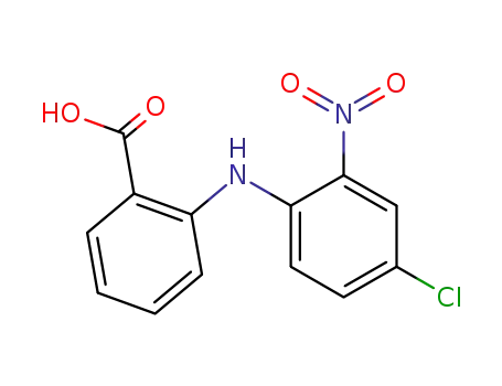 Molecular Structure of 60091-87-4 (2-[(4-CHLORO-2-NITROPHENYL)AMINO]-BENZOIC ACID)
