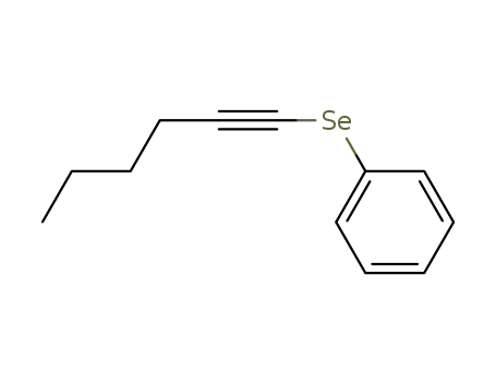 Benzene, (1-hexynylseleno)-