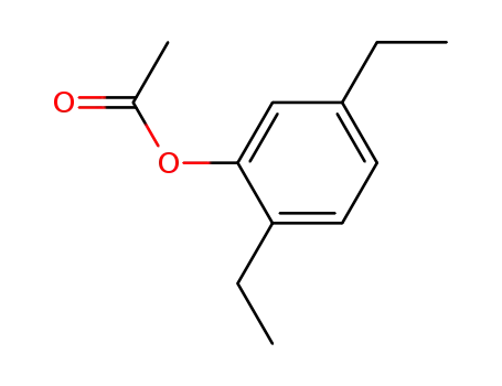 Molecular Structure of 34681-95-3 (Phenol, 2,5-diethyl-, acetate)