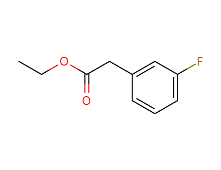 Molecular Structure of 587-47-3 (Ethyl2-(3-fluorophenyl)acetate)