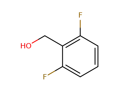 Molecular Structure of 19064-18-7 (2,6-Difluorobenzyl alcohol)
