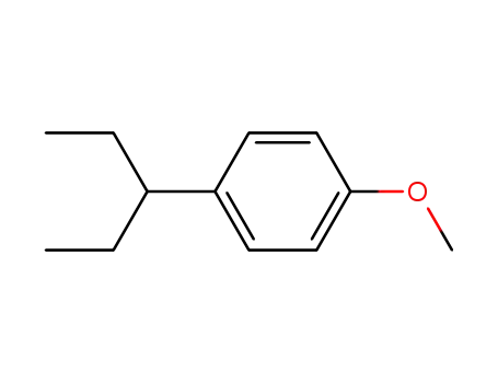 Molecular Structure of 18272-82-7 (1-methoxy-4-(pentan-3-yl)benzene)