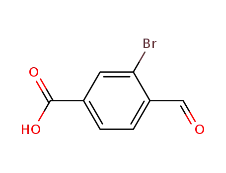 Molecular Structure of 91760-66-6 (3-BroMo-4-forMylbenzoic acid)