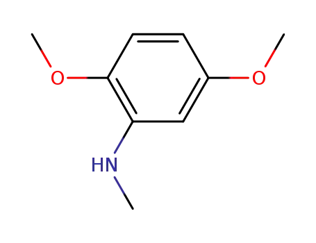 Molecular Structure of 10224-66-5 (Benzenamine, 2,5-dimethoxy-N-methyl-)