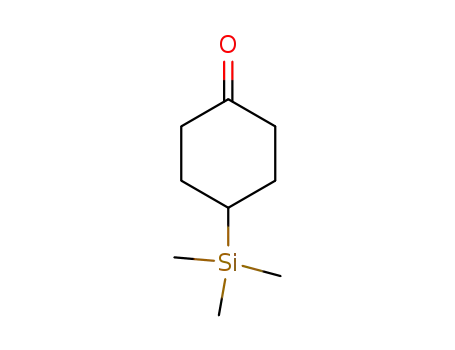 Molecular Structure of 7452-95-1 (4-(Trimethylsilyl)cyclohexanone)