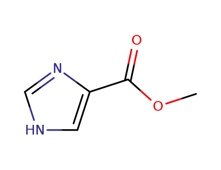 Molecular Structure of 17325-26-7 (Methyl 4-imidazolecarboxylate)