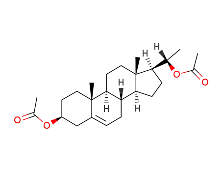 Molecular Structure of 1913-47-9 (5-PREGNEN-3-BETA, 20-ALPHA-DIOL DIACETATE)