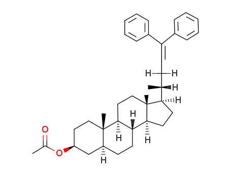 Chol-23-en-3-ol,24,24-diphenyl-, acetate, (3a,5b)- (9CI) cas  4144-29-0