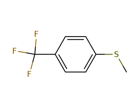Molecular Structure of 329-14-6 (4-TRIFLUOROMETHYL THIOANISOLE)