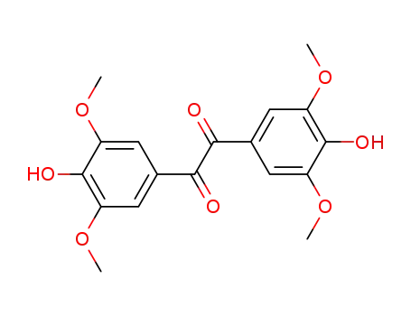 Molecular Structure of 530-07-4 (1,2-bis(4-hydroxy-3,5-dimethoxyphenyl)ethane-1,2-dione)