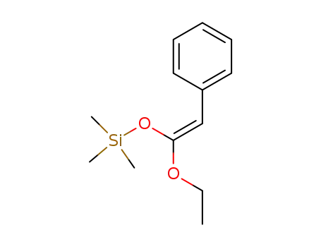 Molecular Structure of 78935-61-2 (Silane, [(1-ethoxy-2-phenylethenyl)oxy]trimethyl-, (Z)-)
